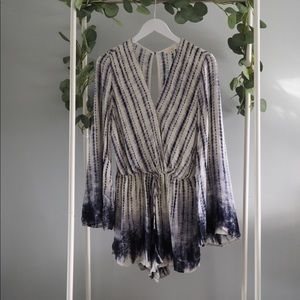 Boho Tie Dye Long Sleeve Romper -SALE!!!